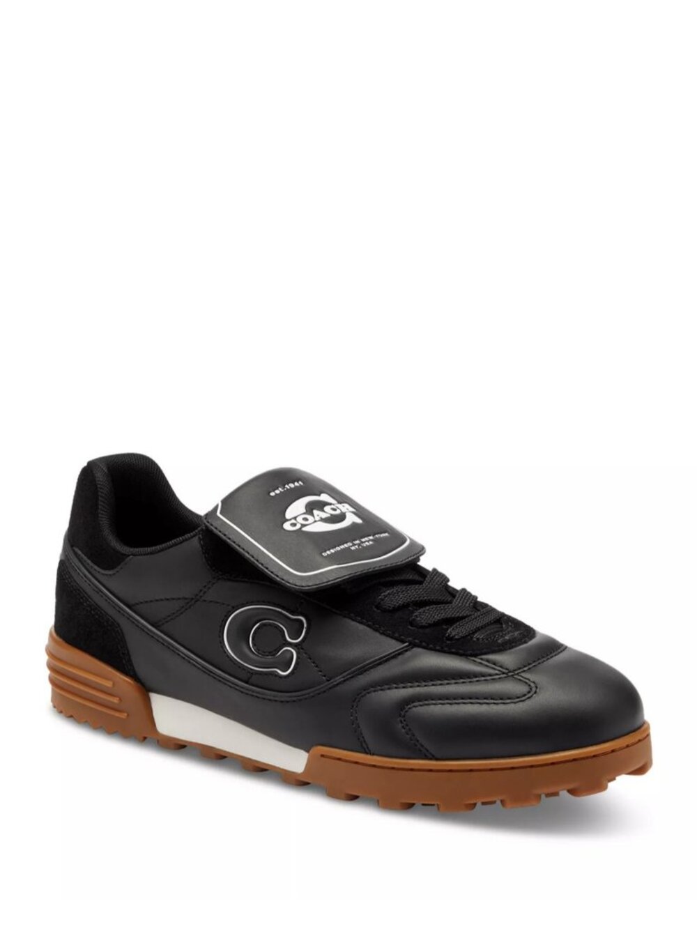 Coach CCI45 Match Sneakers Men's Size 9D Black Casual Streetwear Rubber Outsole